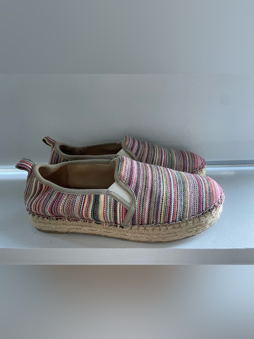 Sam Edelman Multicolor Striped Espadrille Slip-On